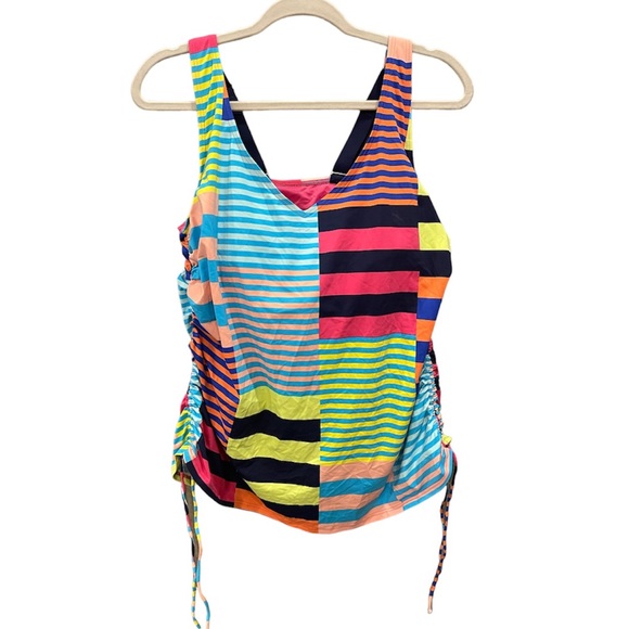 Lands' End Other - NWT! Lands End Deep Sea Navy with Mixed Stripes Swim Tankini
